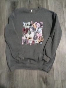 Taylor Swift The Eras Tour Sweatshirt Grau Unisex Größe M - Bild 1 von 2