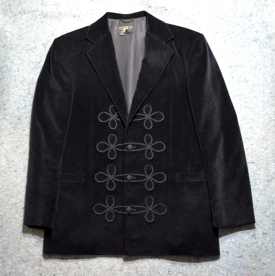 Chaqueta de Terciopelo Negra INSANE RRL Doble RL Ralph Lauren Occidental/Militar Talla M/42 R Foto 1 de 4