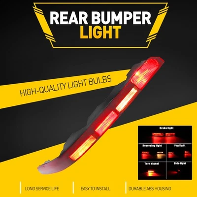 适用于奥迪 Q7 下 16 - 2020 尾部停止灯驱动器侧后保险杠灯带 5 个灯泡 — 第 1/4 张图片