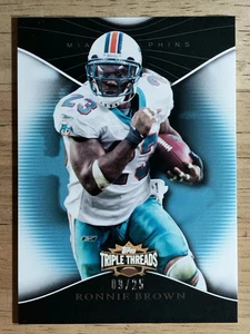 Topps Triple Threads Sapphire #47 2009 Ronnie Brown - Imagen 1 de 2