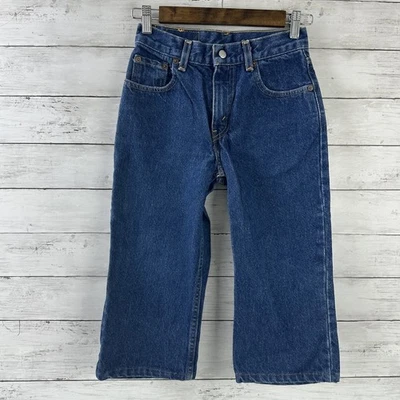 Pantalones de mezclilla azul lavado oscuro Levis 550 de colección para niños talla 11 24x17 *dobladillo 2001 Foto 1 de 4