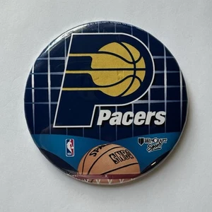 NBA Indiana Pacers Vintage Circa 1990's Team Logo Basketball Pinback Button - Picture 1 of 3