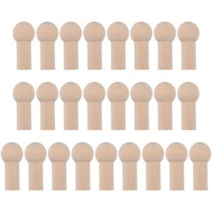 25PCS Closet Wood Hanger Wood Clothing Hook Wooden - Picture 1 of 12