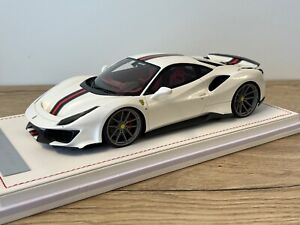Ferrari Novitec 488 pista Pearl White 1:18 Ivy models New Rare only 66 pieces 