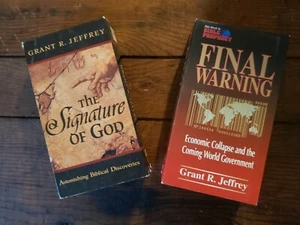 Grant Jeffery VHS Lot Signature Of God And Economic Collapse Biblical End Times - Picture 1 of 13