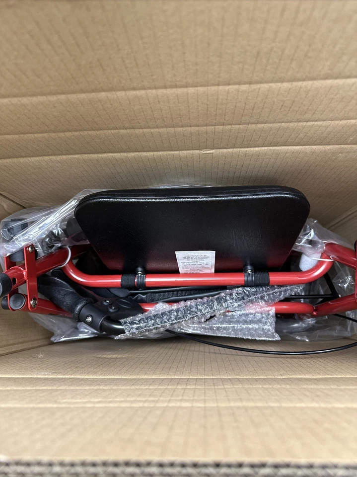 McKesson Rollator Folding Aluminum 300 lbs. 32 to 37 Inch 146-R726BL Blue