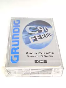 GRUNDIG C90 FERRIC Blank Audio Cassette Tape (Sealed) NOS! New - Picture 1 of 4