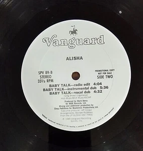 Alisha, Baby Talk, 12” Vinyl Record, Latin Freestyle, Promo, EX - Bild 1 von 3