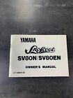 Yamaha SnoScoot SV80N/SV80EN Owners Manual