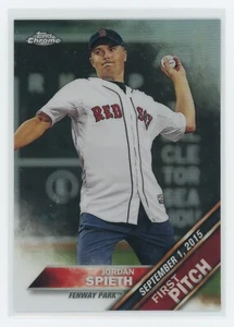 JORDAN SPIETH 2016 TOPPS CHROME - FIRST PITCH FENWAY #FPC-5 BOSTON RED SOX - Picture 1 of 2