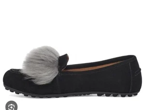 NIB New Ugg Kaley wisp slip on loafer Black Suede size 6 - Picture 1 of 3