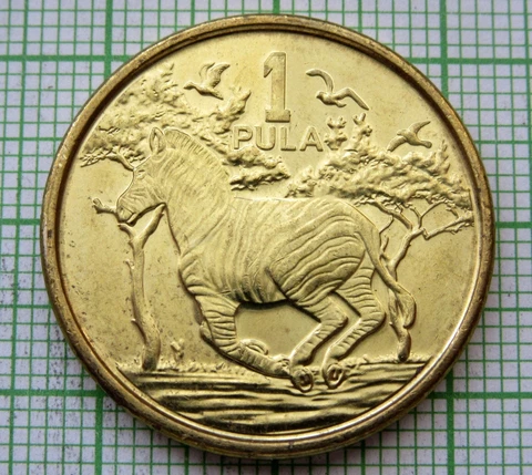 BOTSWANA 2013 1 PULA, ZEBRA UNC Cover
