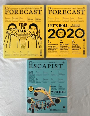 3 Monocle Magazine Special Issues The Escapist (2016) + The Forecast (2017 2020) - Image 1 of 4