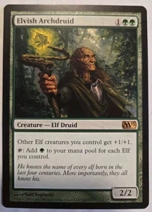 2013 Wizard Coast Magic The Gathering Base Set Elvish Archdruid 168 Gaming Card - Picture 1 of 2