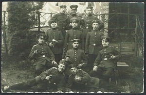 Germany 1915 Postcard of WWI German Troops Relaxing in a Beer Garden Eschweiler - Picture 1 of 2