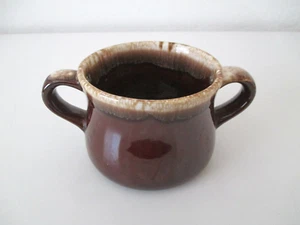 Vintage McCoy Brown Drip Pottery - Baked Bean Pot/Ramekin - No Lid 4" Dia  AZ29 - Picture 1 of 9