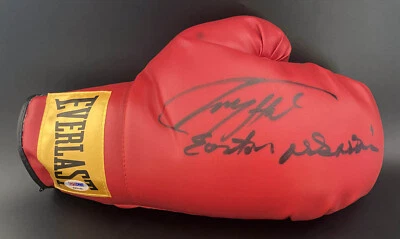 Larry Holmes SIGNED Everlast Boxing Glove Easton Assassin PSA/DNA Autographed - Image 1 of 3