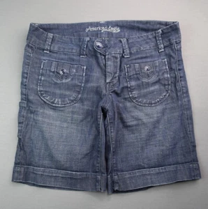 Bermudas de jean American Eagle para mujer bolsillo redondo talla 6/6 (32x9) - Imagen 1 de 7