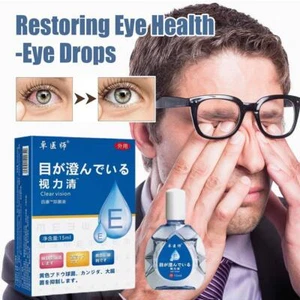 Clear Vision Collirio,15ml Allevia Secchezza Arrossamento Fatica Prurito Collirio Nuovo - Foto 1 di 12