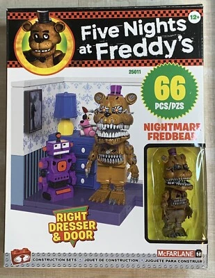 Five Nights At Freddy’s McFarlane #25011 Right Dresser & Door Construction Set - Image 1 of 4