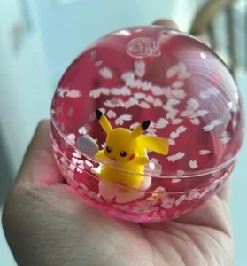Unopened  2025 Korean licensed Pokemon Snow Globe – Cherry Blossom Pikachu Rare - Picture 1 of 6
