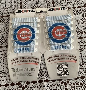 MLB Chicago Cubs Skootz Adjustable Shoelace Replacement System Slip In To Shoes - Picture 1 of 6