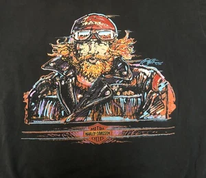 Vintage 90s Harley Davidson Paul Smith Painting Tshirt Eagle USA Frontier XL D4 - Bild 1 von 8