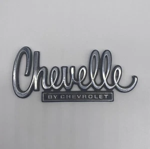 1974 1975 Chevelle Emblem Trim Nameplate Badge Decal Metal Chevrolet Chevy - Picture 1 of 4