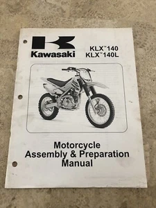 2008 Kawasaki KLX140 KLX140L Motorcycle Assembly & Preparation Manual - Bild 1 von 3