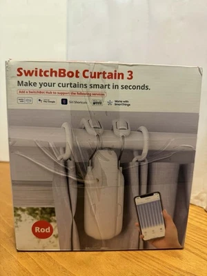 SwitchBot Abridor de Cortinas Automático (Cortina 3, Varilla) Foto 1 de 4