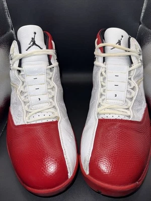 Talla 13 - RARO Jordan 12.5 Team Blanco Varsity Red Black Bulls Jump Man, Caja Original Foto 1 de 4