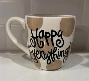 Taza de lunares Happy Everything crema y bronceado - Imagen 1 de 9