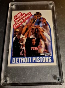 Nice Detroit Pistons World Champions 1989 Hoops Card #353 - Picture 1 of 1