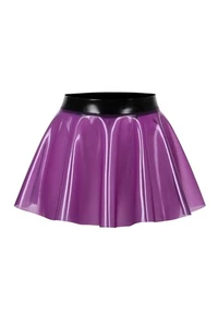 Latex Skater Rock - lila halbtransparent - Bild 1 von 5