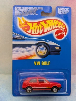 1991 年 i 风火轮大众高尔夫 #9714 蓝色卡☆ 红色大众;黄色 GTi;bw ☆(106) — 第 1/3 张图片