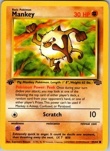 Mankey 55/64 Common Regular Jungle LP - Bild 1 von 2