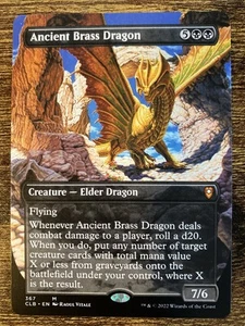 Ancient Brass Dragon Borderless CLB 367 MTG NM/M - Picture 1 of 1