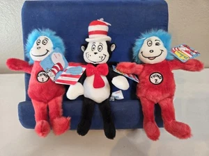 Dr. Seuss Mini Plush 8" Lot Of 3 + Thing 1 & 2 New NWT - Picture 1 of 8