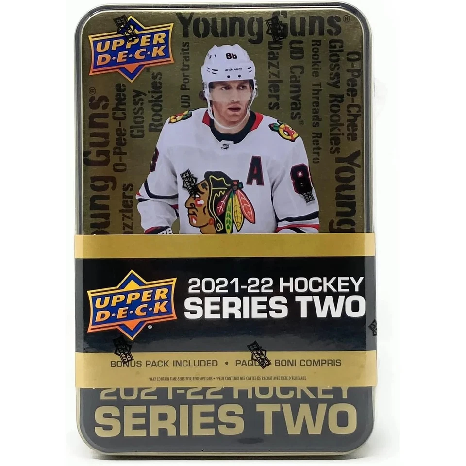 Upper Deck 2021-2022 NHL Hockey Series 2 Tin - Pack of 72 Cards