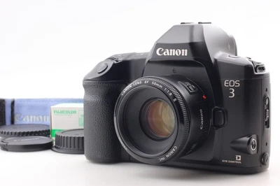 [Near MINT] Canon EOS 3 EOS-3 35mm SLR Film Camera EF 50mm f1.8 II From JAPAN - Image 1 of 4
