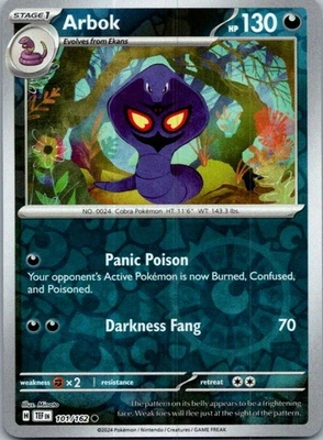 Arbok Common SV05: Temporal Forces 101/162 NM - Image 1 of 2