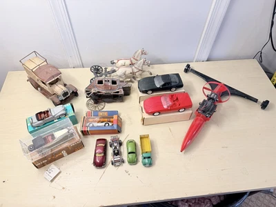Car Truck Toy LOT Corgi Dinky Rio Nacoral Corvette Promo VW Delivery Mail Truck - Image 1 of 4