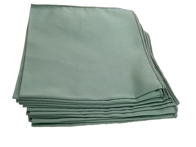 Juego de 12 servilletas de tela reutilizables 18x18 tela lavable y verde duradero Foto 1 de 3