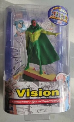 ¡NUEVA FIGURA DE RESINA PISAPAPELES MARVEL UNIVERSE AVENGER SERIE 1 VISION! E55 Foto 1 de 2
