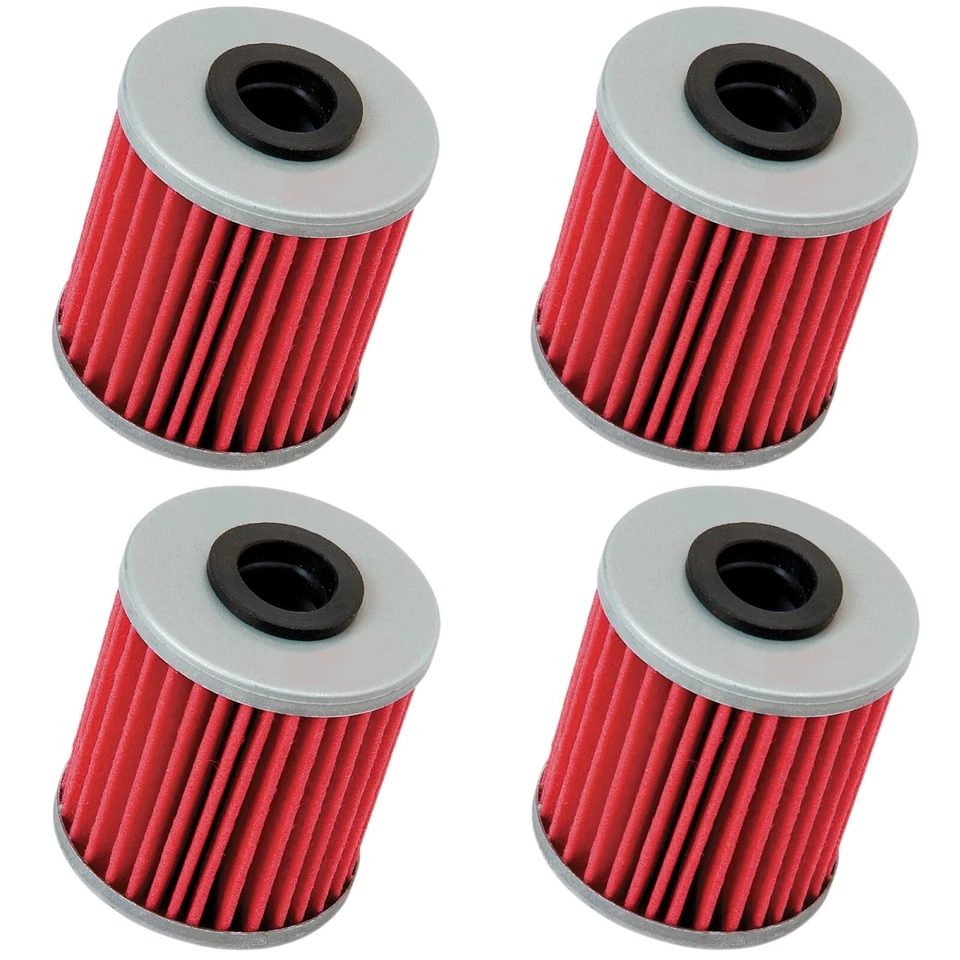 4-Pack Oil Filters fits Kawasaki KX250 KX250F KX250X KX450F KX450 KX450SR KX450X - Image 1 of 4