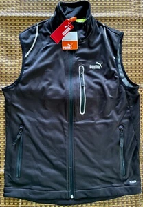 New with Tag Puma Crew Gore-Tex Windstopper Gilet Vest, Black, Men's Size S - Picture 1 of 5