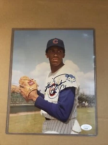 HOF Fergie Jenkins Chicago Cubs Signed 8X10 Color Photo JSA CERTIFIED AUTOGRAPH - Picture 1 of 7