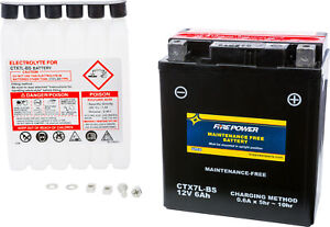 Fire Power Maintenance Free 12V Battery CTX7L-BS Honda CBR300R 15-20