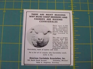 THE FARM QUARTERLY- SUMMER 1957-AD- AMERICAN CARRIEDALE ASSOC. / Columbia, MO - Picture 1 of 1