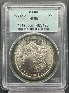 1882-S Morgan Silver Dollar PCGS MS65